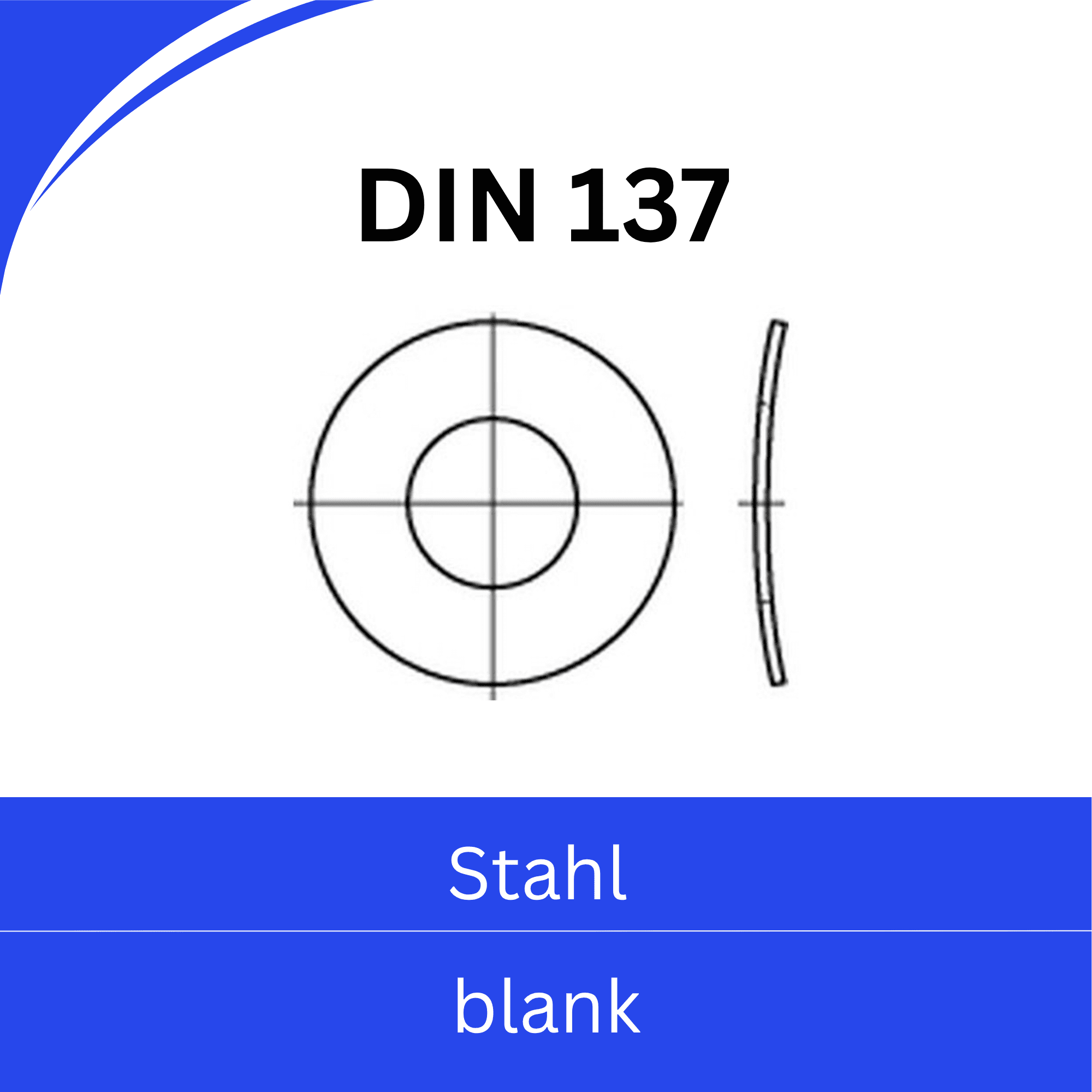 Bild für Kategorie ➤ Kategorie: DIN 137 Federscheiben (Stahl blank)